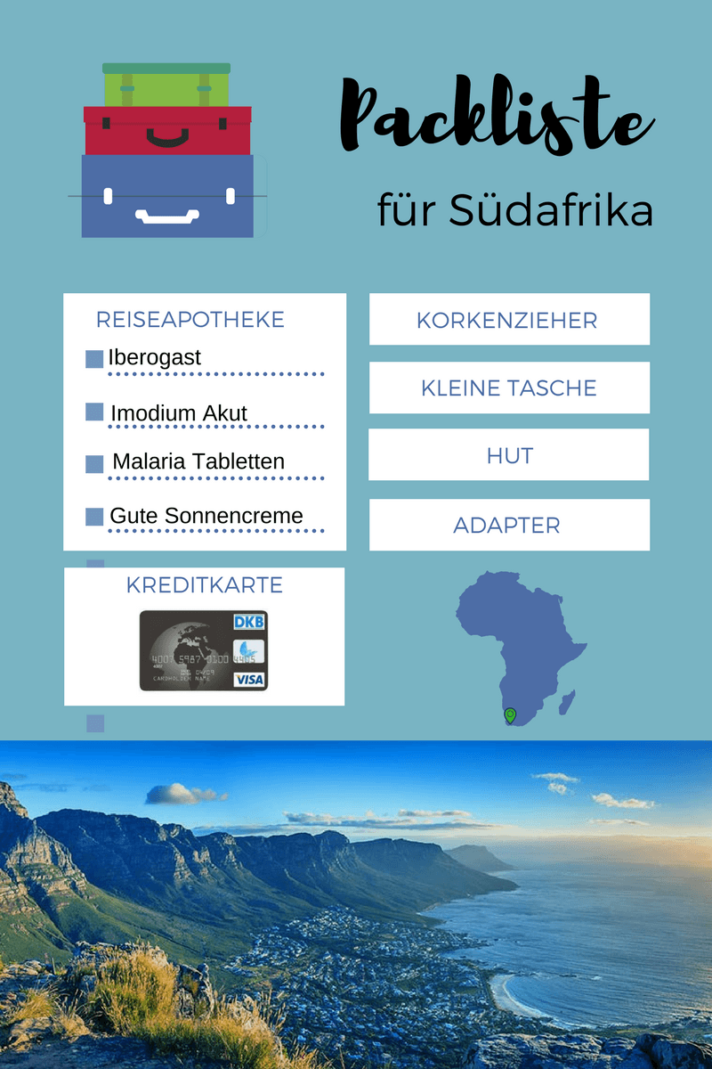 Packliste Fur Den Urlaub In Sudafrika Das Muss Unbedingt Mit Kathi Daniela